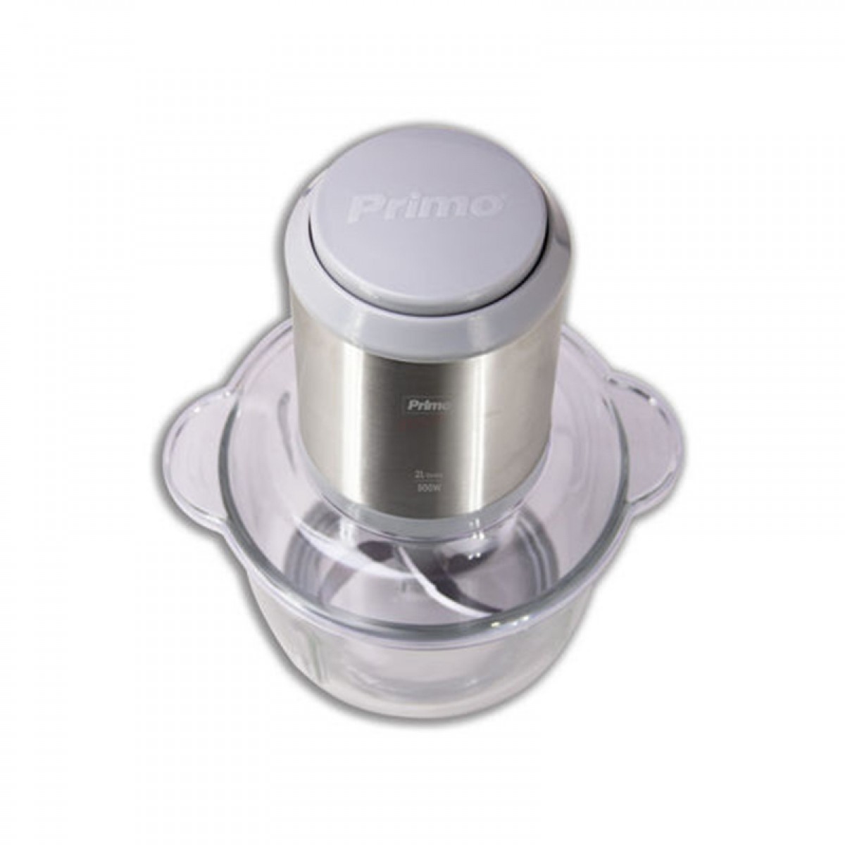 Πολυκόπτης Primo PRFC-40486 με Γυάλινο Μπωλ 2lt 500W Inox - Γκρι  Μικροσυσκευές