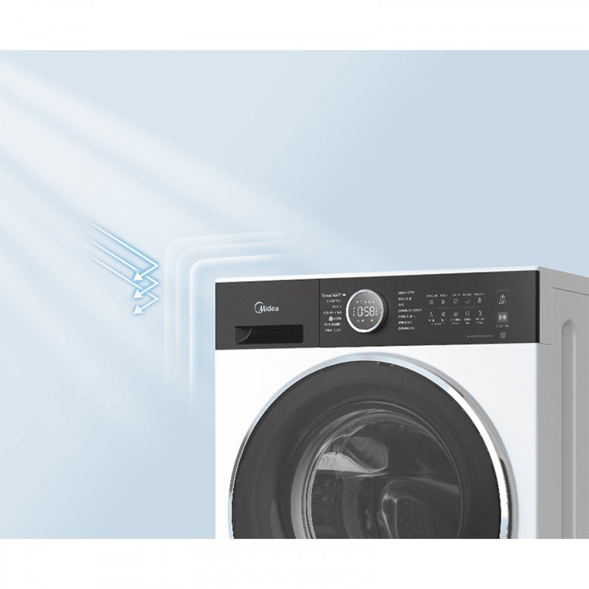 Πλυντήριο Ρούχων Midea MF205W90BA30/W-GR 9kg Λευκό Οικιακές Συσκευές