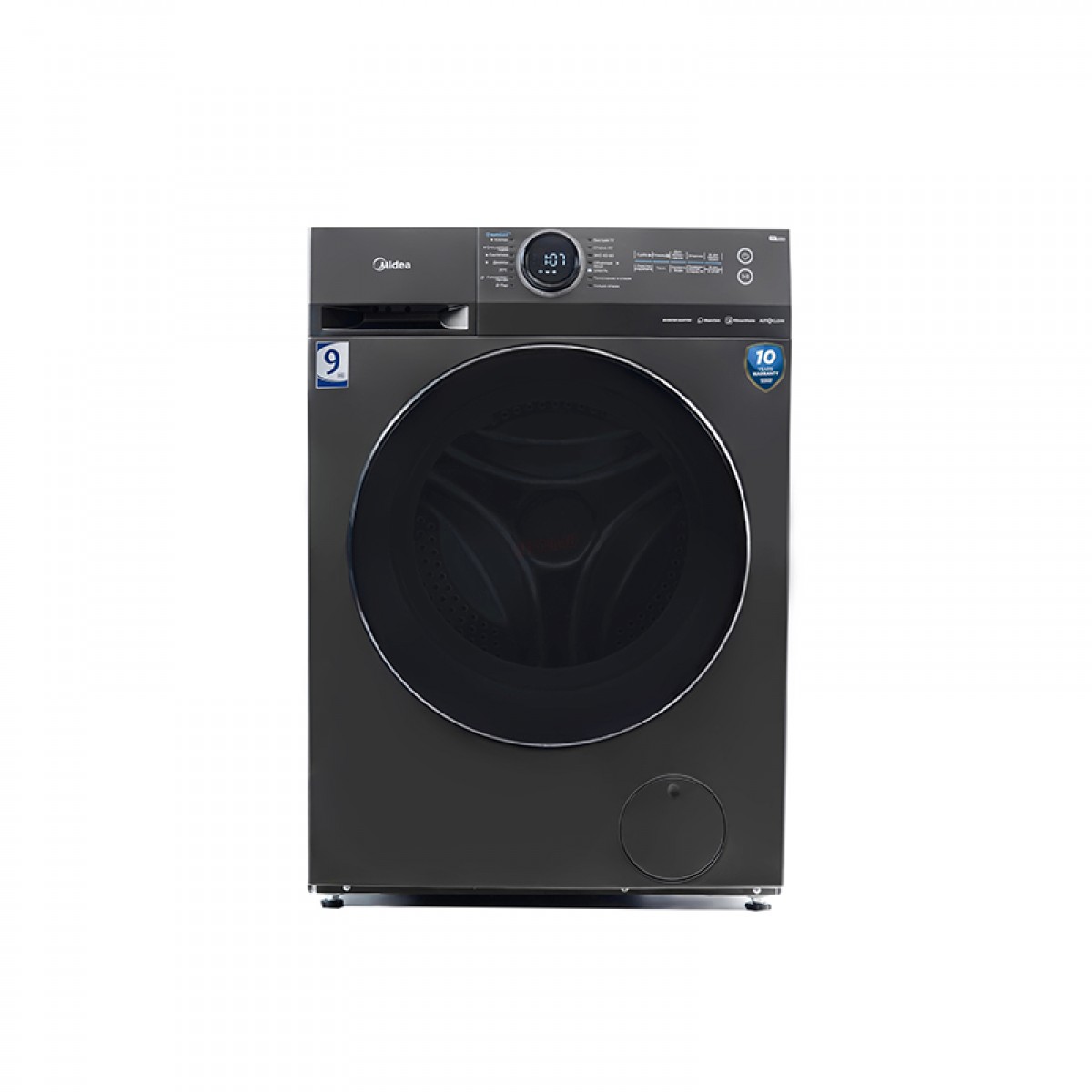 Πλυντήριο Ρούχων Midea MF200W90WB/T GR 9kg Titanium Μεταλλικό           Οικιακές Συσκευές