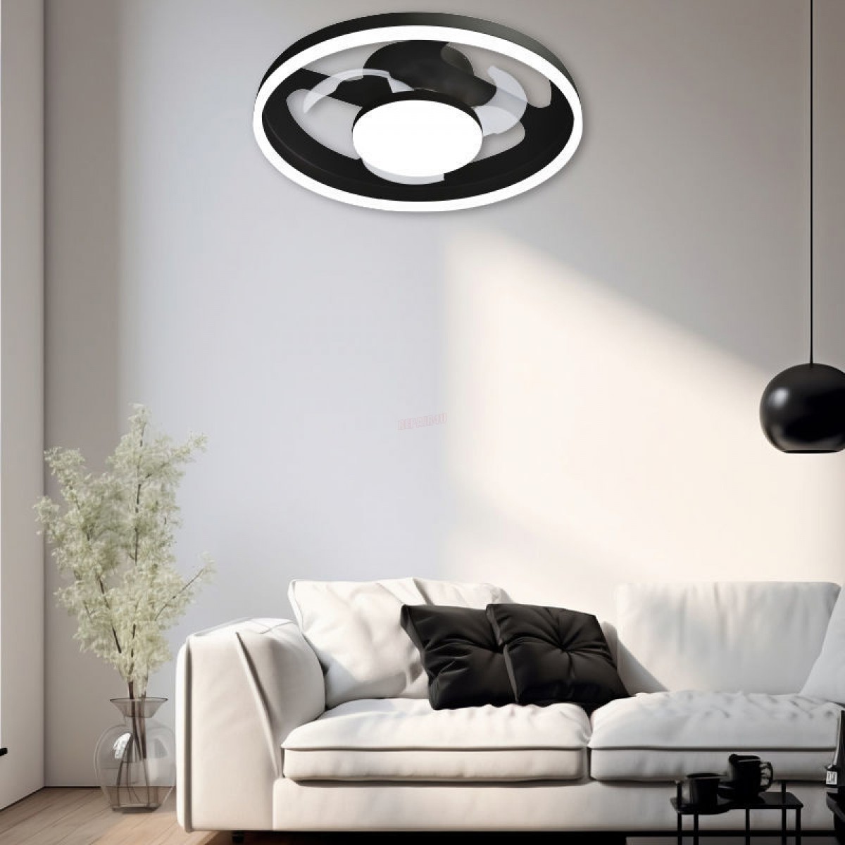 Ανεμιστήρας Οροφής PRCF-80725 Primo 20'' 50cm με Τηλεχειριστήριο 1 Φως LED 3 Φτερά Μαύρος Μικροσυσκευές