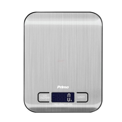 Ζυγαριά Κουζίνας PRKS-40469 Primo Ψηφιακή 5Kg-1g Φωτιζόμενη Οθόνη Inox