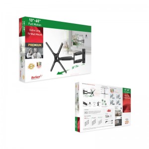 Βάση Τηλεόρασης Τοίχου BM343XL Barkan 13" - 65" με Βραχίονα και Κλίση Ηλεκτρολογικός Εξοπλισμός