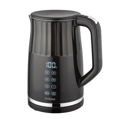 Βραστήρας Primo PRCK-40429 1.7lt 2200W Digital Ανοξείδωτος Cool touch Μαύρος