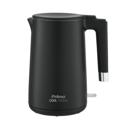 Βραστήρας Primo PRCK-40428 1.5lt 2200W Ανοξείδωτος Cool touch Μαύρος