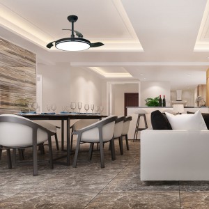 Ανεμιστήρας Οροφής PRCF-80681 Primo 42'' 106cm DC με Τηλεχειριστήριο 1 Φως LED Μαύρος με 3 Φτερά Μικροσυσκευές