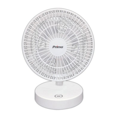 Ανεμιστήρας Mini PRMF-80421 Primo 7'' 17cm Επαναφoρτιζόμενος με USB Λευκός