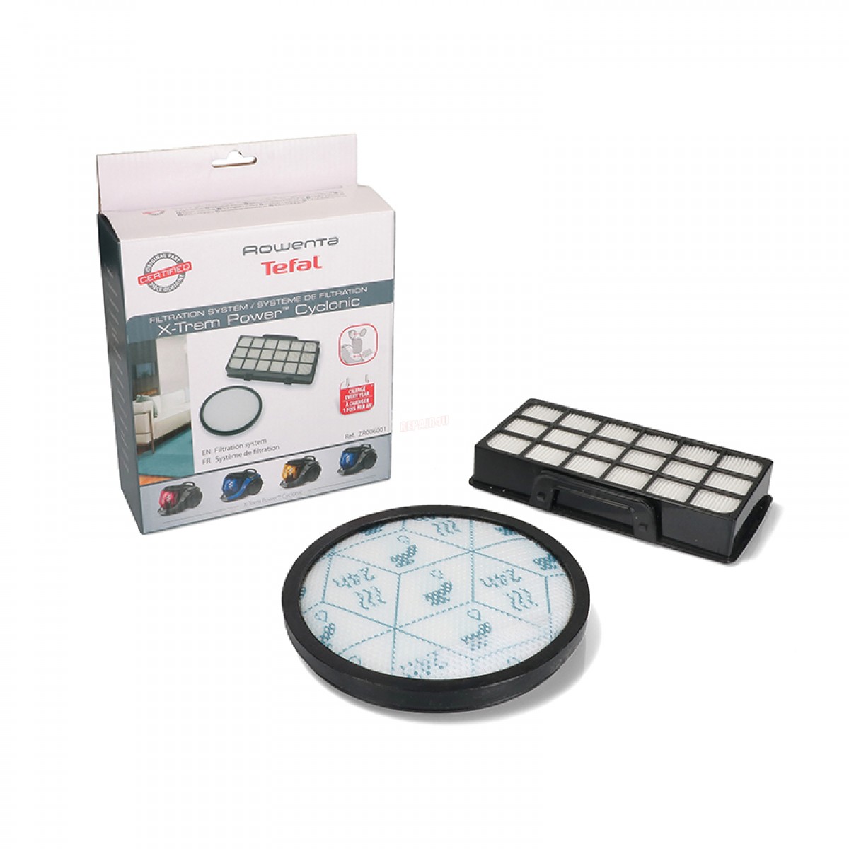 Φίλτρο Hepa - Αέρα Σκούπας Rowenta ZR006001 Σετ Original Ανταλλακτικά