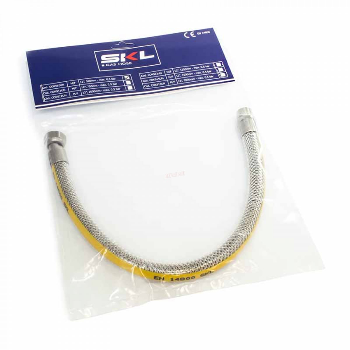 Σπιράλ Αερίου Εύκαμπτο 1/2″ 50cm Αρσενικό - Θηλυκό Ανταλλακτικά