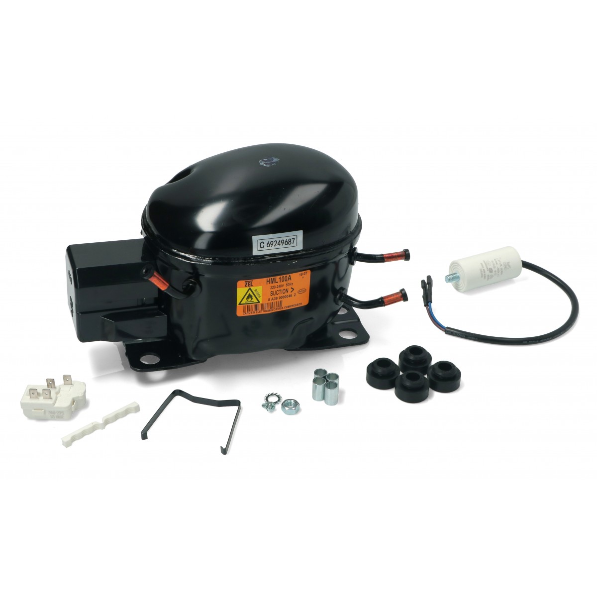 Συμπιεστής Ψυγείου ZEL HML100A R600A LBP 6,0CC Ανταλλακτικά