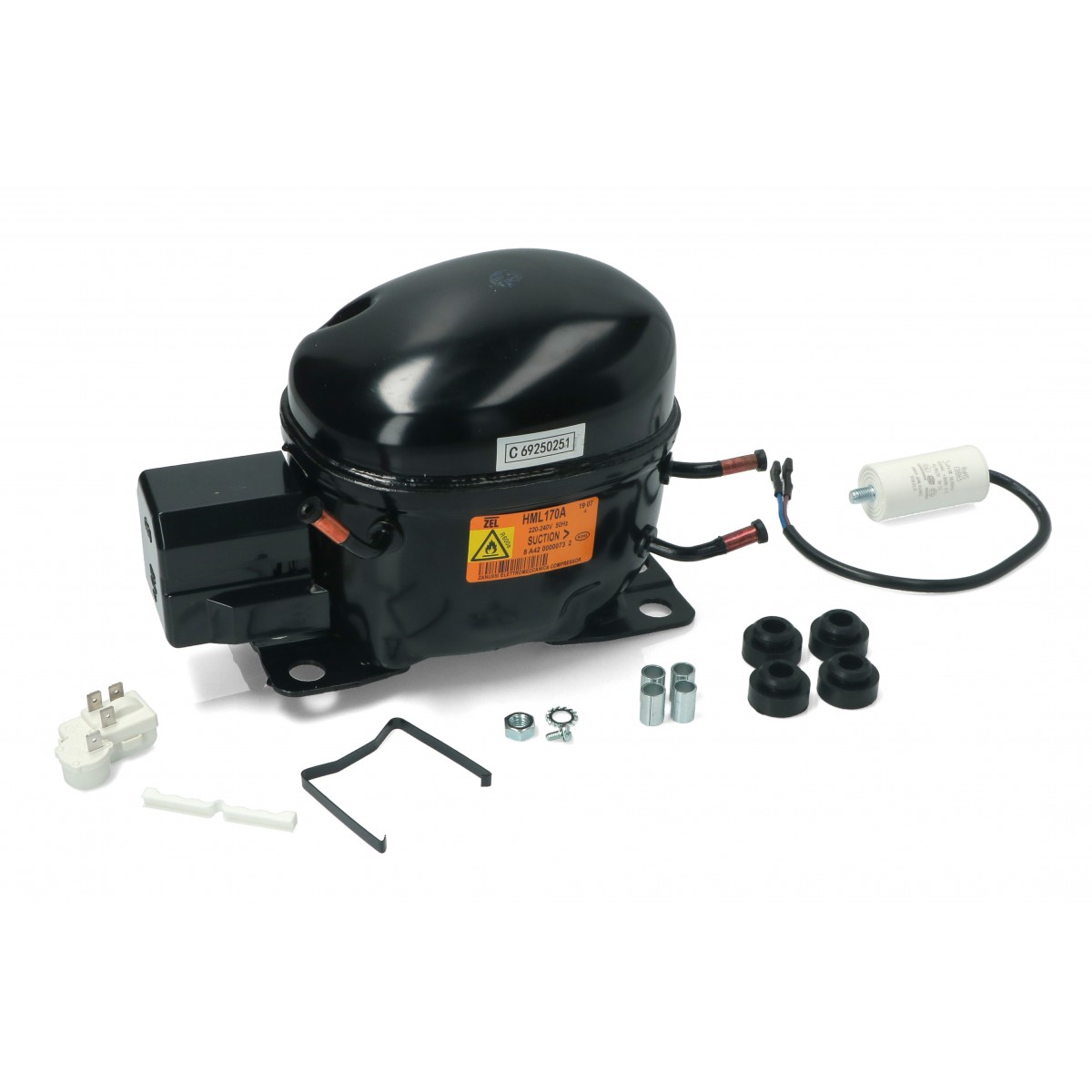 Συμπιεστής Ψυγείου ZEL HML170A R600A LBP 9,5CC Ανταλλακτικά