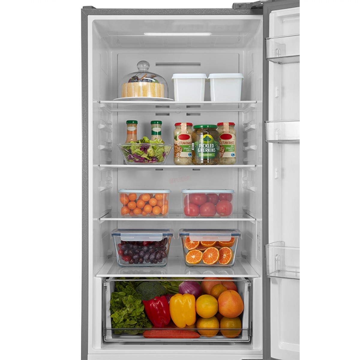 Ψυγειοκαταψύκτης Midea MDRB457FGE46 330Lt Inox Οικιακές Συσκευές