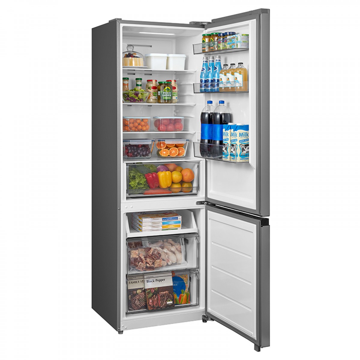 Ψυγειοκαταψύκτης Midea MDRB457FGE46 330Lt Inox Οικιακές Συσκευές
