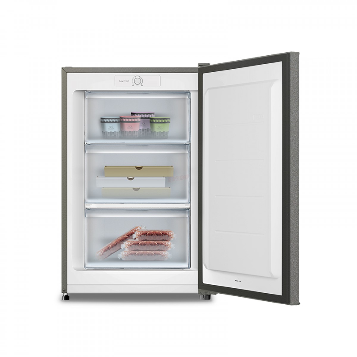 Καταψύκτης Κάθετος Inventor KFH-90MLF 90lt Σκούρο Γκρι 