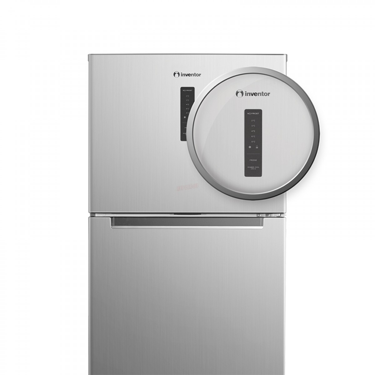 Ψυγείο Δίπορτο Total No Frost Inventor DPC1760NFLIN 415lt Inox Οικιακές Συσκευές