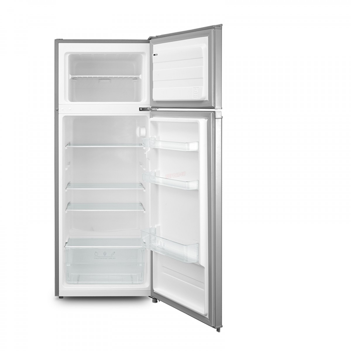 Ψυγείο Δίπορτο Στατικό Inventor DP1430SEL 204lt Ασημί 