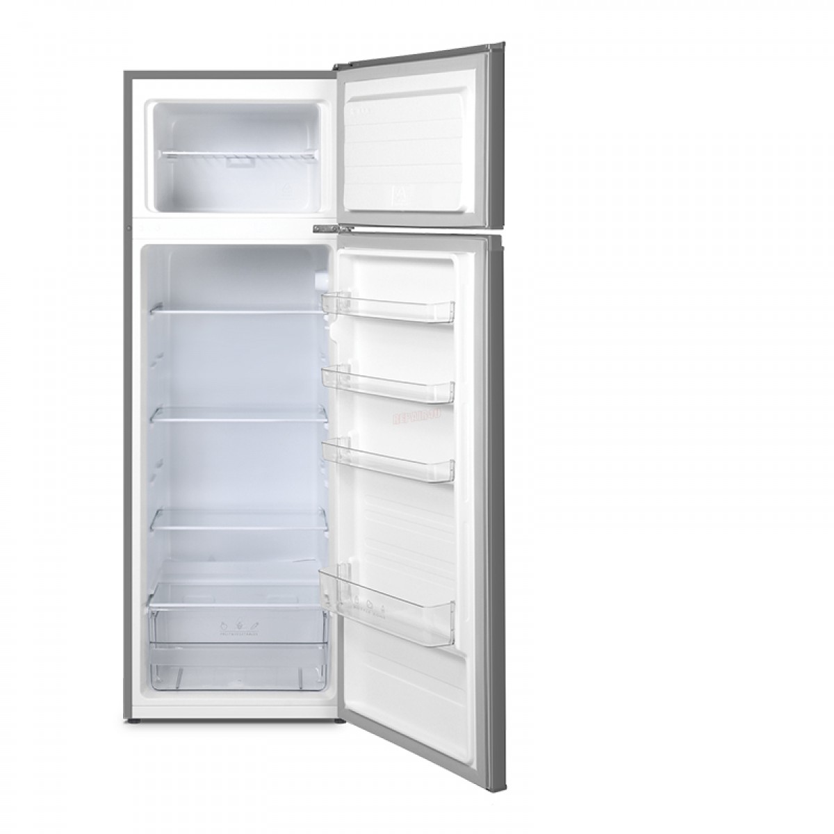 Ψυγείο Δίπορτο Στατικό Inventor DP1590SE 235lt Ασημί Οικιακές Συσκευές