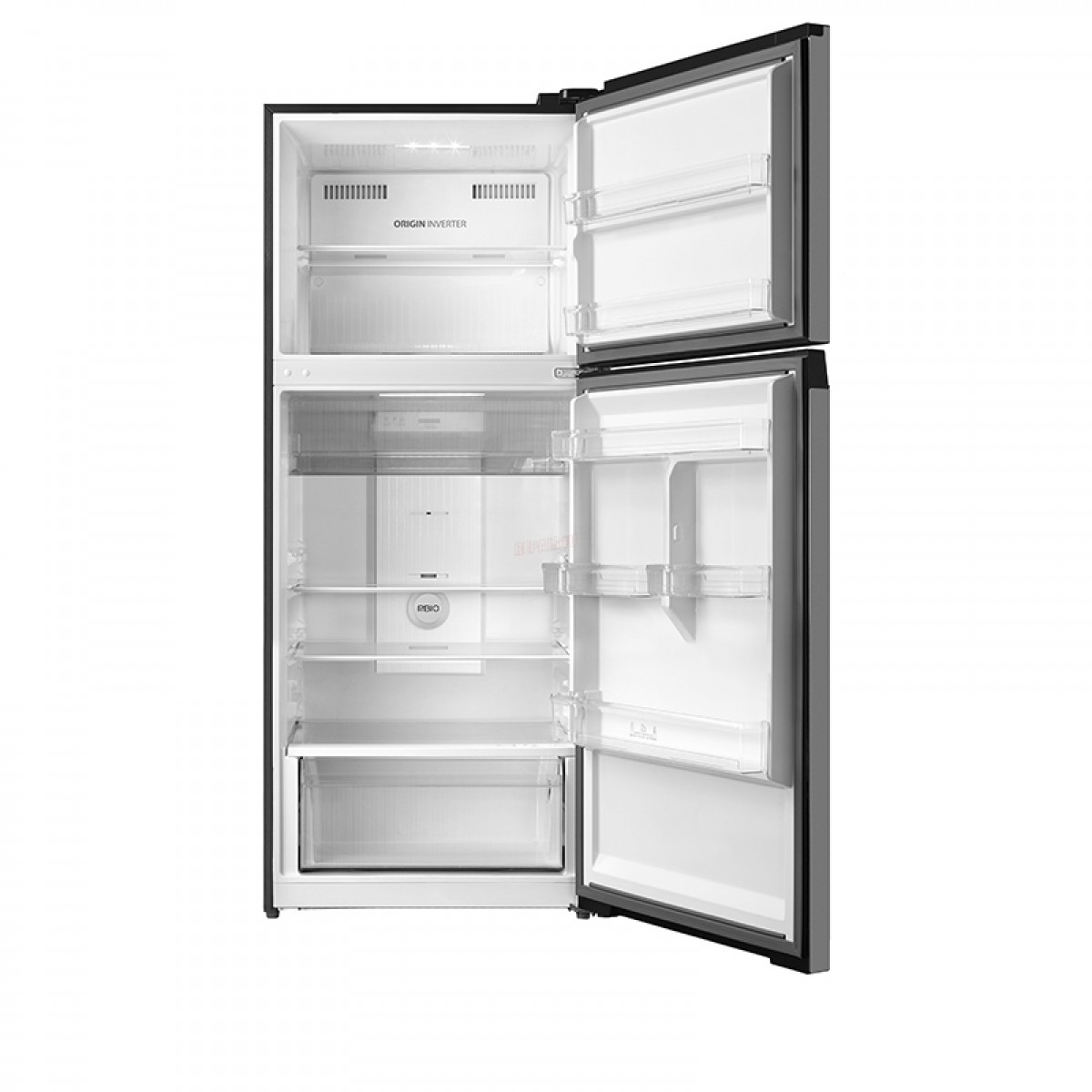 Ψυγείο Δίπορτο Midea MDRT580MTE02E 413Lt Inox         Οικιακές Συσκευές