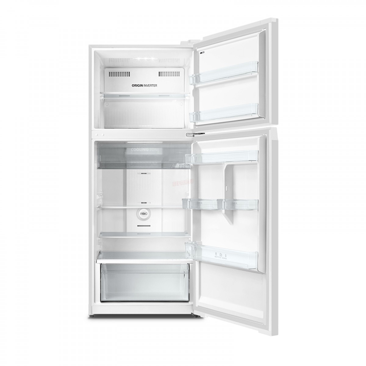 Ψυγείο Δίπορτο Total No Frost Inventor DP1770W 413lt Λευκό 