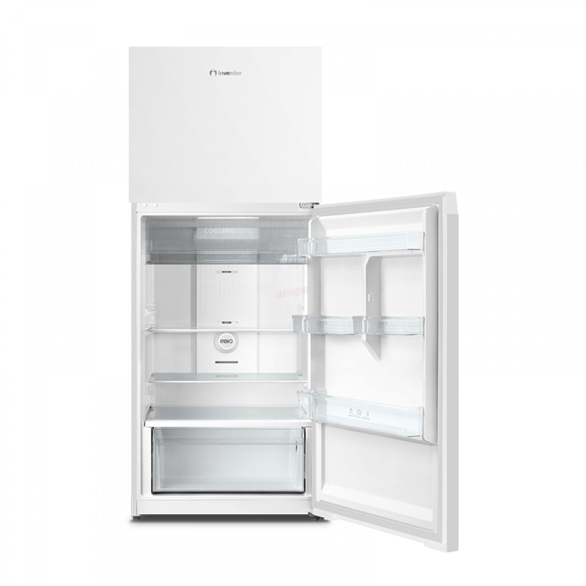 Ψυγείο Δίπορτο Total No Frost Inventor DP1770W 413lt Λευκό 