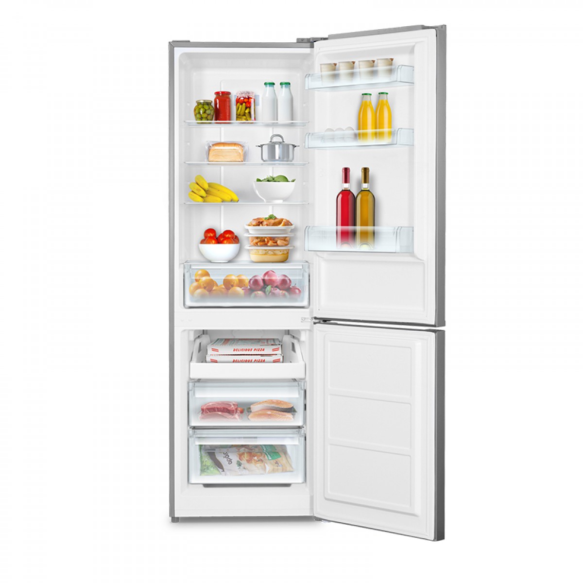 Ψυγειοκαταψύκτης  Total No Frost Inventor PSC1850NFLI 293lt Inox Οικιακές Συσκευές