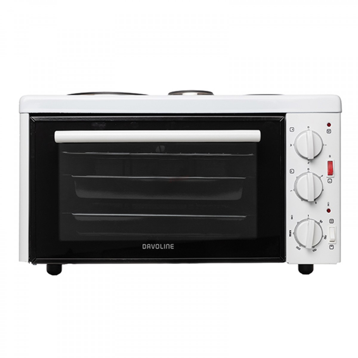 Ηλεκτρικό Φουρνάκι Davoline EC 450 CHEF WH με 3 Εστίες Λευκό Οικιακές Συσκευές