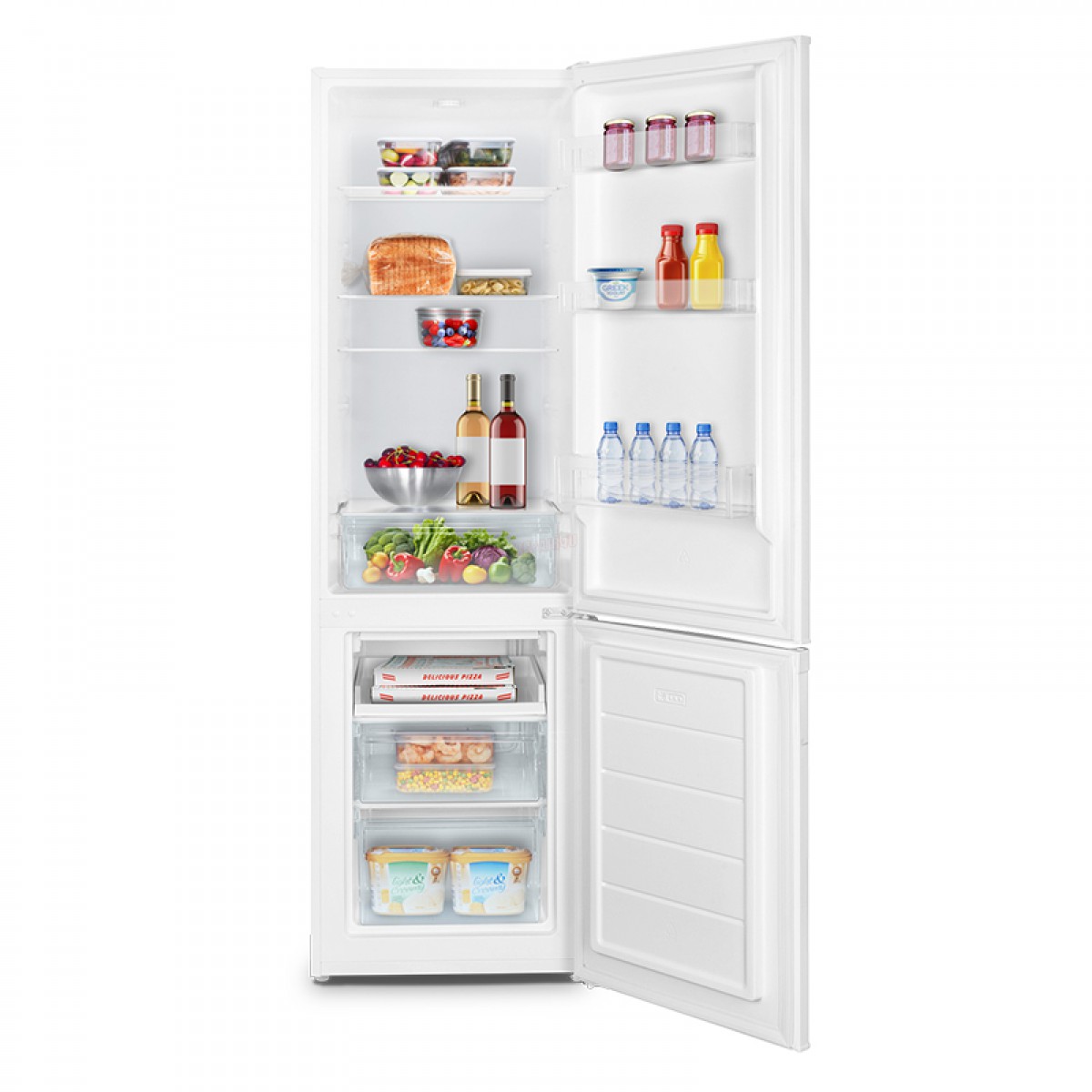 Ψυγειοκαταψύκτης Στατικός Inventor PSC18055W 262lt Λευκό 