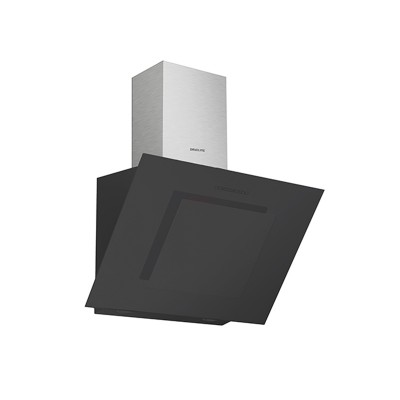Απορροφητήρας Τζάκι Davoline Feel Black Glass 60cm Μαύρος