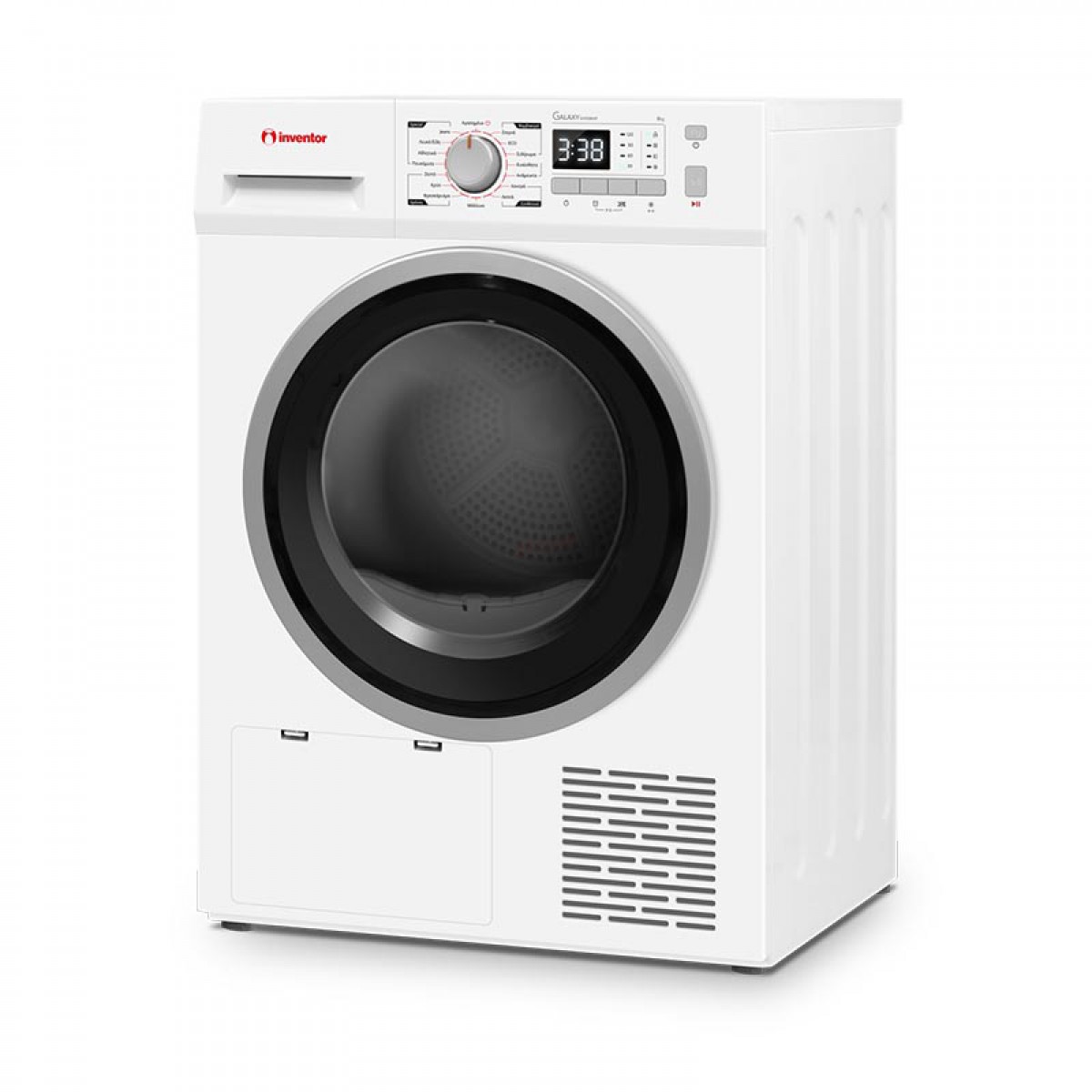 Στεγνωτήριο Ρούχων Inventor GXD082HP με Αντλία Θερμότητας 8kg Λευκό  Οικιακές Συσκευές