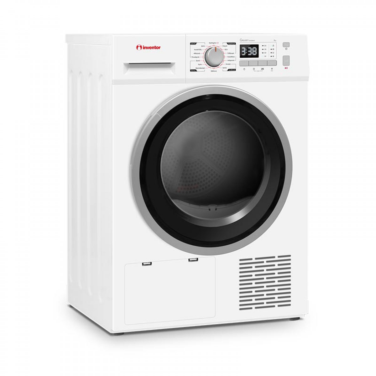 Στεγνωτήριο Ρούχων Inventor GXD082HP με Αντλία Θερμότητας 8kg Λευκό  Οικιακές Συσκευές