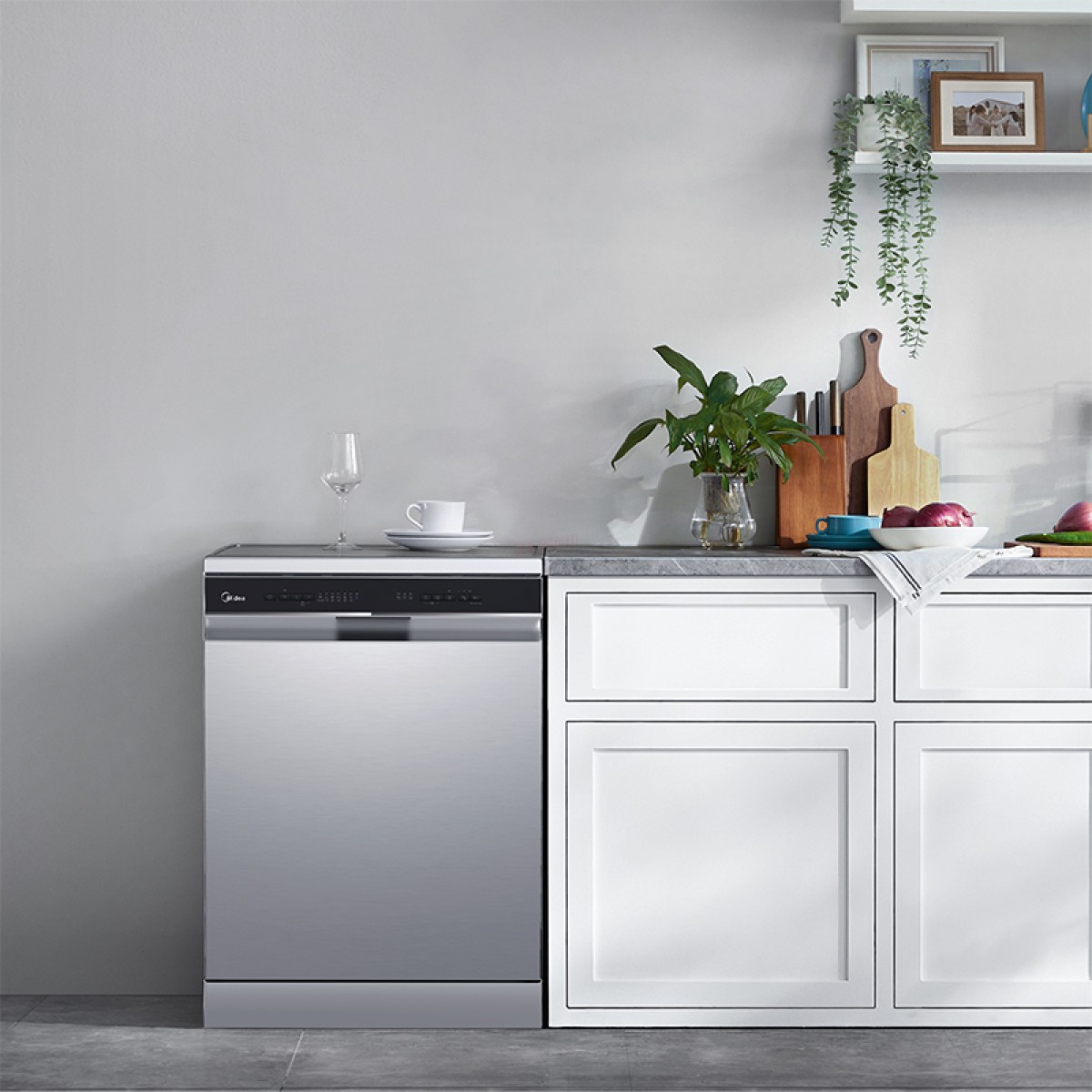 Πλυντήριο Πιάτων Midea MDWEF1433DSS-W Ελεύθερο 60cm Inox    Οικιακές Συσκευές