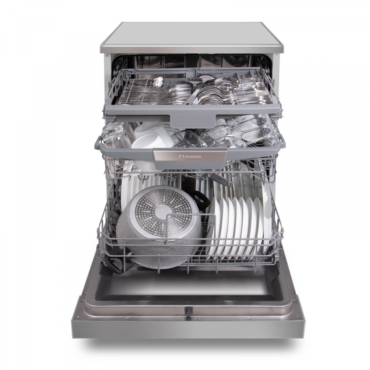 Πλυντήριο Πιάτων Inventor CLP-60147Ι Ελεύθερο 60cm Inox Οικιακές Συσκευές
