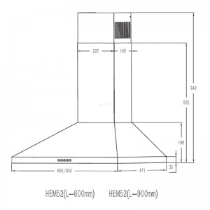 Απορροφητήρας Καμινάδα Davoline Airtechno Plus II IX 90cm Inox Οικιακές Συσκευές