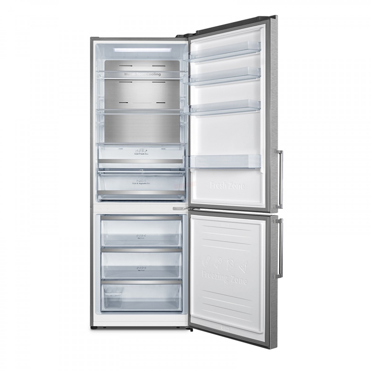 Ψυγειοκαταψύκτης Total No Frost Inventor PSB20070INL 495lt Inox Οικιακές Συσκευές