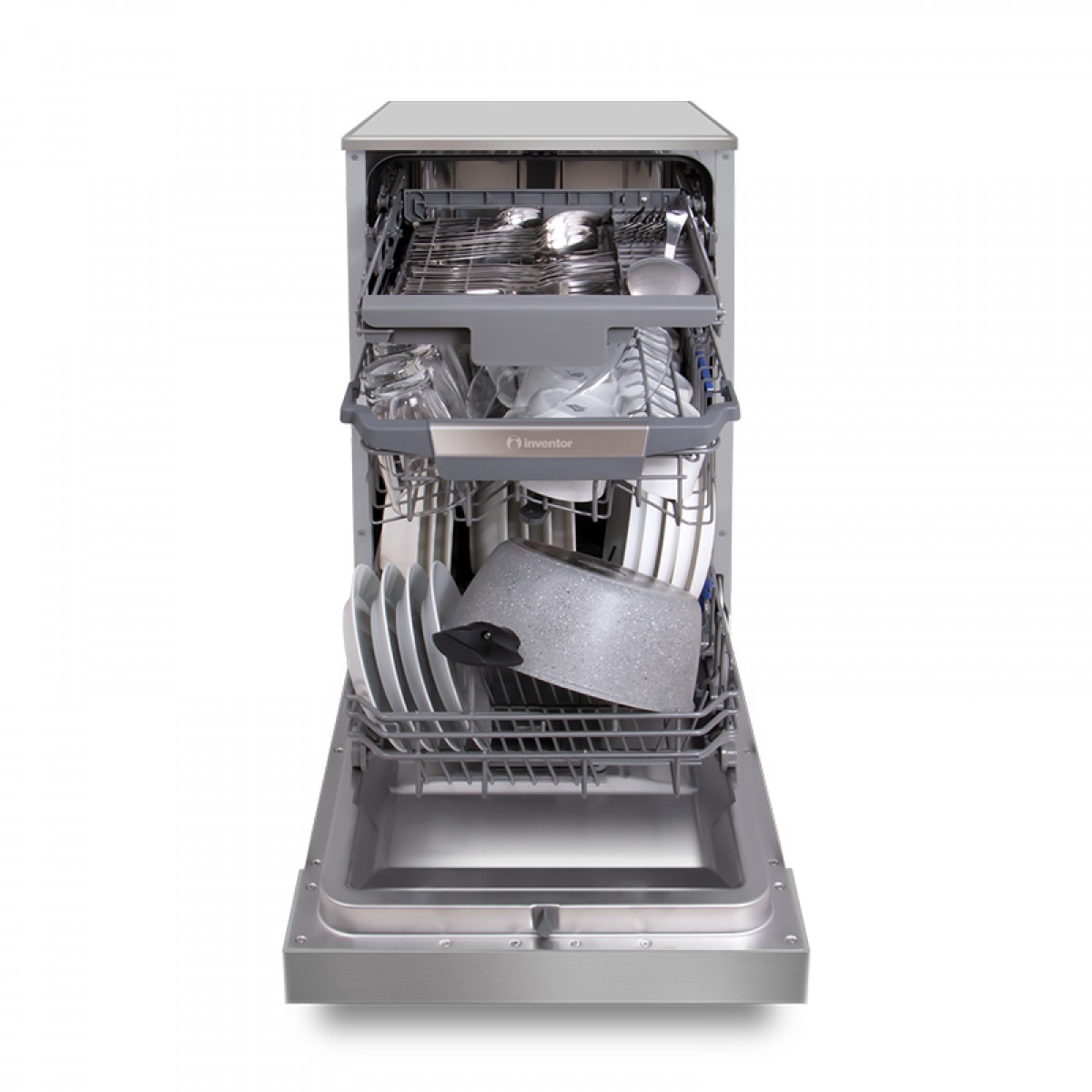 Πλυντήριο Πιάτων Inventor CLP-45108I Ελεύθερο 45cm Inox Οικιακές Συσκευές
