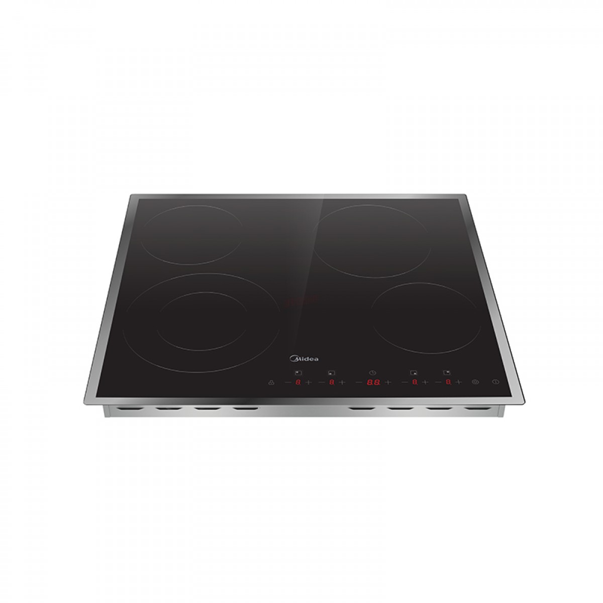 Εντοιχιζόμενη Κεραμική Εστία Midea MCH702T298K0FRX Μαύρη με Αλουμινένιο Πλαίσιο Οικιακές Συσκευές