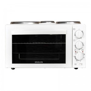Ηλεκτρικό Φουρνάκι Davoline Star 4508 WH με 3 Εστίες Λευκό Οικιακές Συσκευές