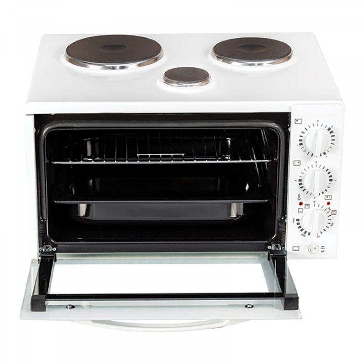 Ηλεκτρικό Φουρνάκι Davoline Star 4508 WH με 3 Εστίες Λευκό Οικιακές Συσκευές