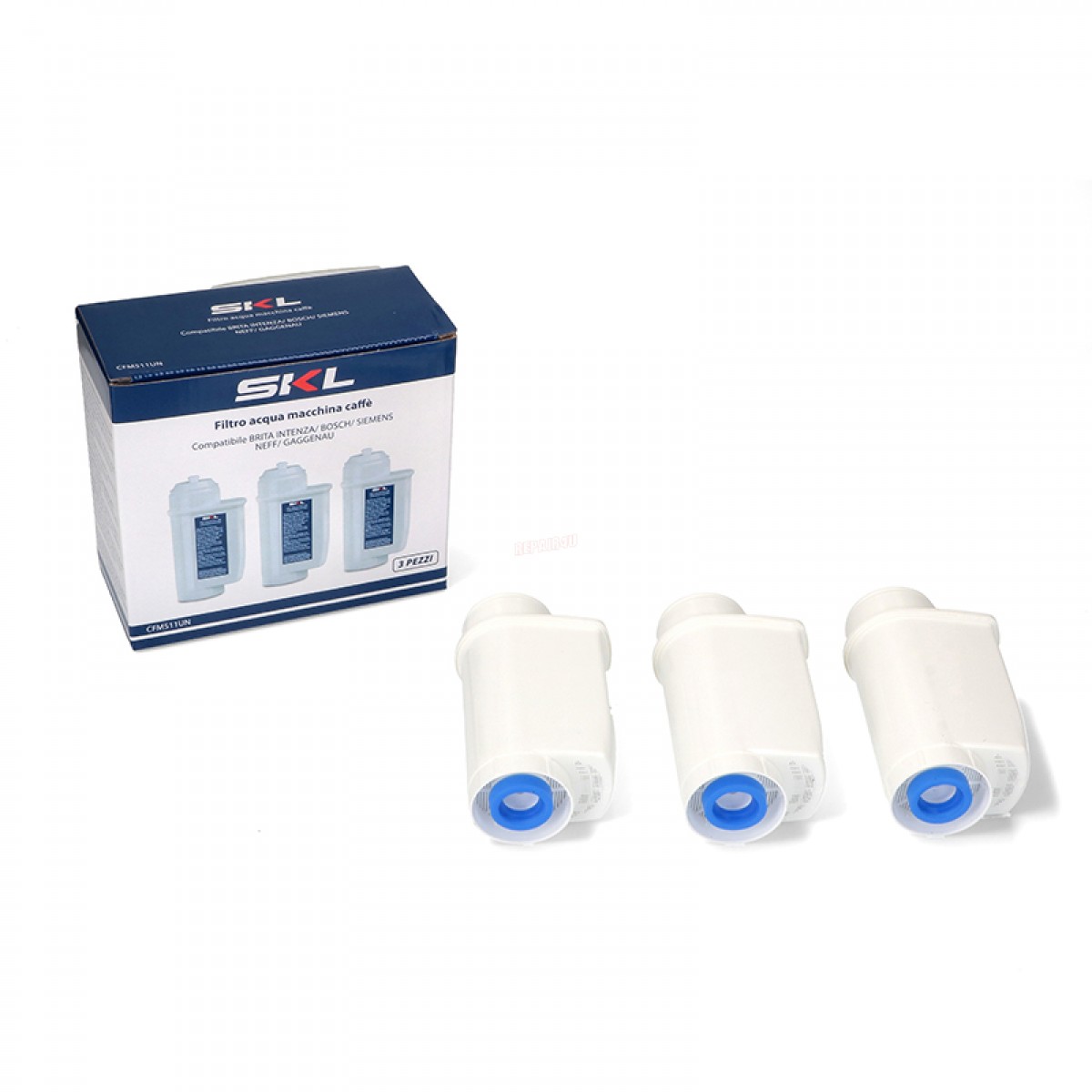 Φίλτρο Νερού Καφετιέρας Bosch - Siemens Σετ 3 Τεμάχια 17005980 Ανταλλακτικά ηλεκτρικών συσκευών