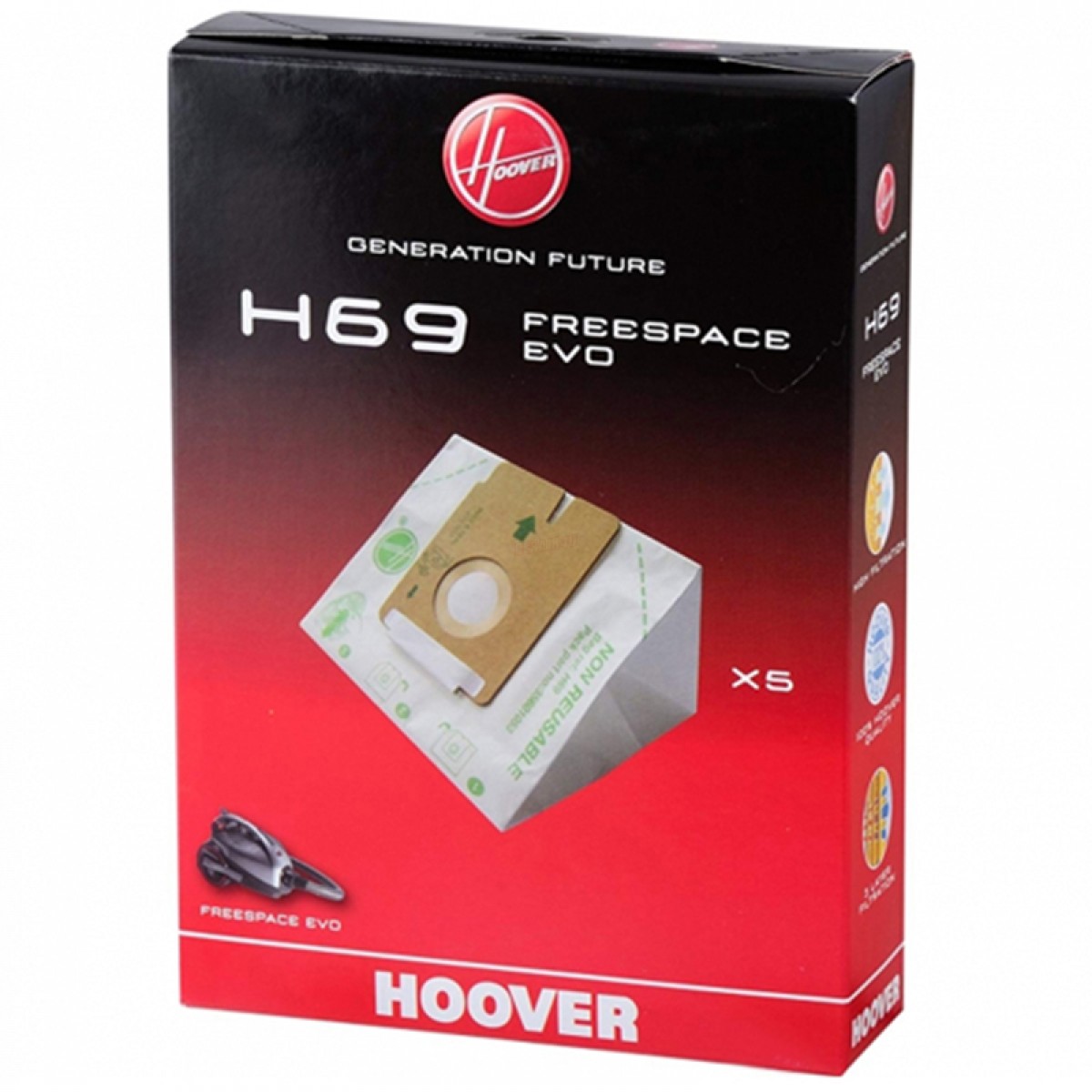 Σακούλα Σκούπας Hoover Free Spare Evo H69 Original     Ανταλλακτικά ηλεκτρικών συσκευών