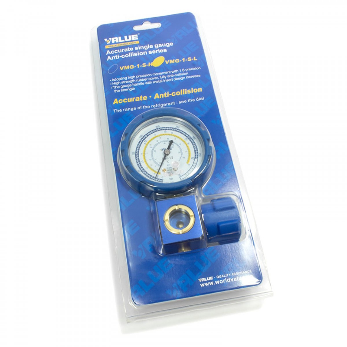 Μανόμετρο Μονής Κάσας Χαμηλής Πίεσης (Type II) VALUE VMG-1-S-L Ανταλλακτικά ηλεκτρικών συσκευών