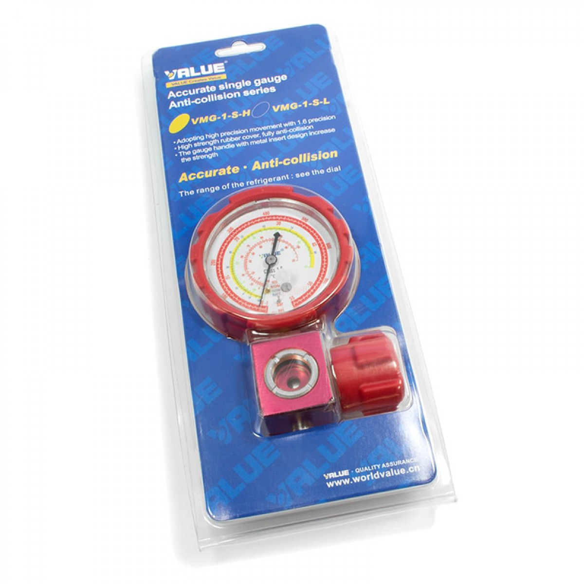 Μανόμετρο Μονής Κάσας Υψηλής Πίεσης (Type II) VALUE VMG-1-S-H Ανταλλακτικά ηλεκτρικών συσκευών