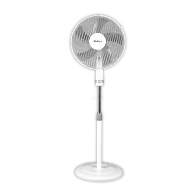 Ανεμιστήρας Ορθοστάτης 16'' 40cm PRSF-80446 Primo Λευκός-Γκρι 5 Φτερά 50W