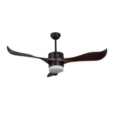 Ανεμιστήρας Οροφής PRCF-80437 Primo DC 56'' 142cm με Τηλεχειριστήριο 1 Φως LED 3 Φτερά Μαύρο/Καφέ
