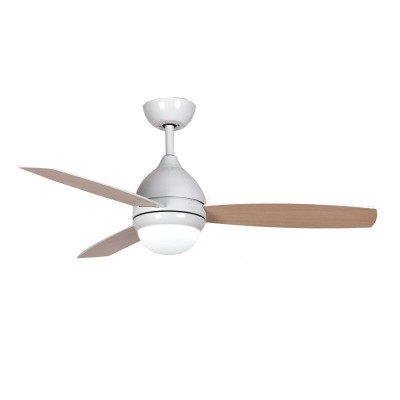 Ανεμιστήρας Οροφής PRCF-80520D Primo 48'' 120cm με Τηλεχειριστήριο 1 Φως LED 3 Φτερά Λευκός