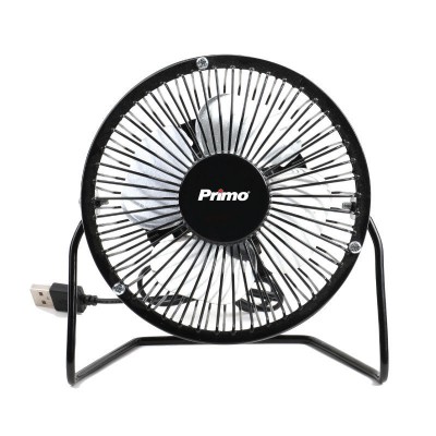 Ανεμιστήρας Mini PRMF-80426 Primo 4'' 10cm με USB Μαύρος