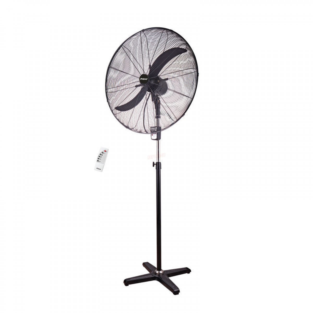 Ανεμιστήρας Ορθοστάτης 30'' 75cm PRSF-80523 Primo Βιομηχανικός με Τηλεχειριστήριο 240W Μαύρος Μικροσυσκευές