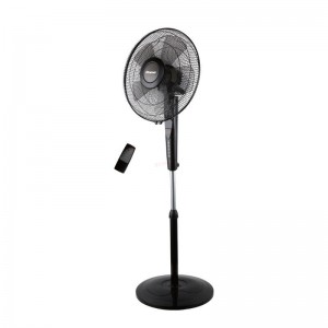 Ανεμιστήρας Ορθοστάτης 16'' 40cm PRSF-80505 Primo με Τηλεχειριστήριο 5 Φτερά Μαύρος Μικροσυσκευές