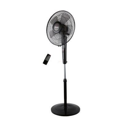 Ανεμιστήρας Ορθοστάτης 16'' 40cm PRSF-80505 Primo με Τηλεχειριστήριο 5 Φτερά Μαύρος