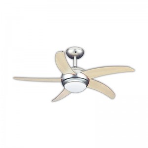 Ανεμιστήρας Οροφής PRCF-80283 Primo 44'' 110cm Με Τηλεχειριστήριο 1 Φως 5 Φτερά Οξιά Μικροσυσκευές