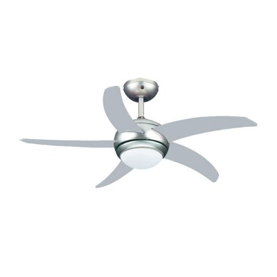 Ανεμιστήρας Οροφής PRCF-80425 Primo 44'' 110cm με Τηλεχειριστήριο 1 Φως 5 Φτερά Ασημί 